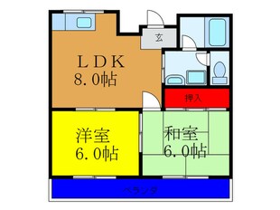 ローレルハイツの物件間取画像